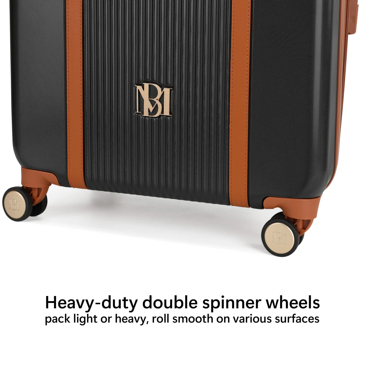 Mia 3 Piece Expandable Retro Luggage Set - Image 5