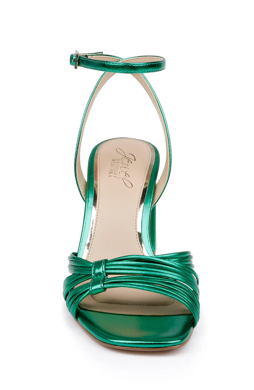 Michelle Metallic Strappy Block Heels - Image 9