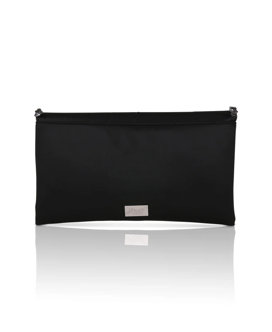 Mika Mixed Crystal Satin Envelope Clutch - Image 13
