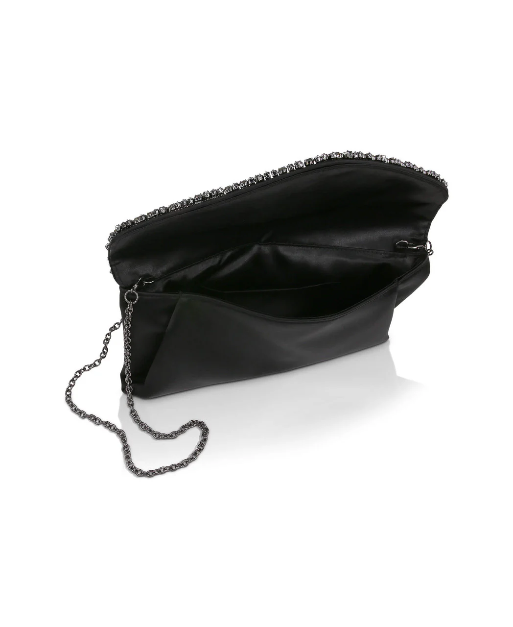 Mika Mixed Crystal Satin Envelope Clutch - Image 14