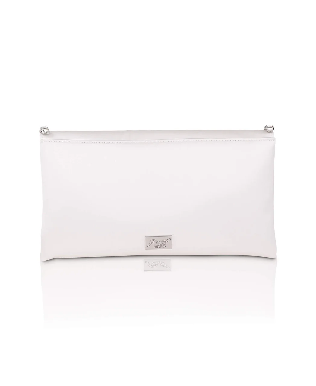 Mika Mixed Crystal Satin Envelope Clutch - Image 3