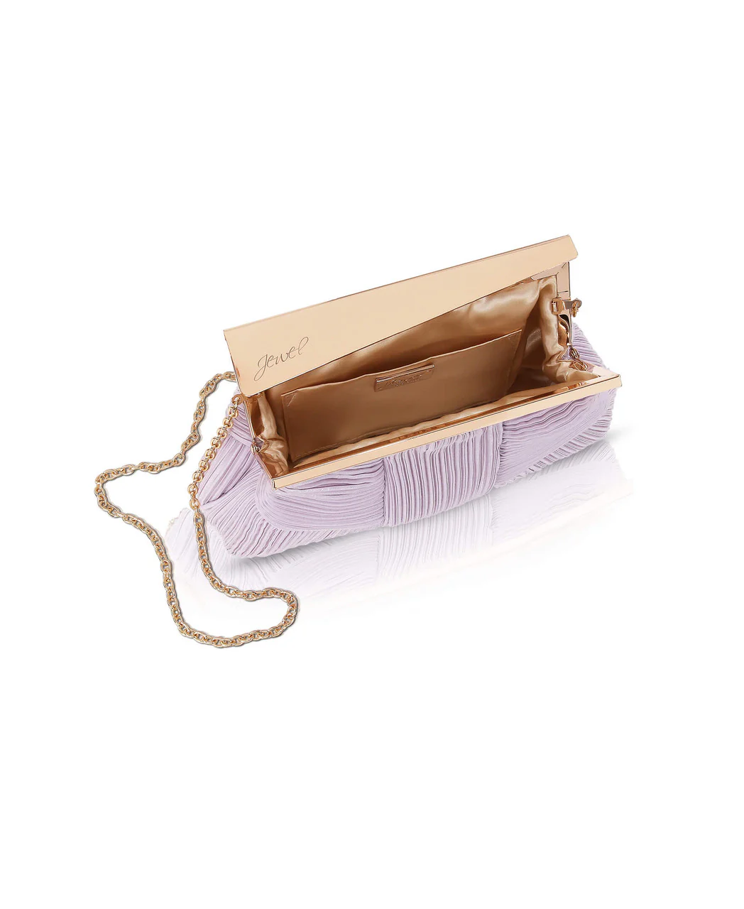 Millie Mini Pleated Satin Pouch - Image 4