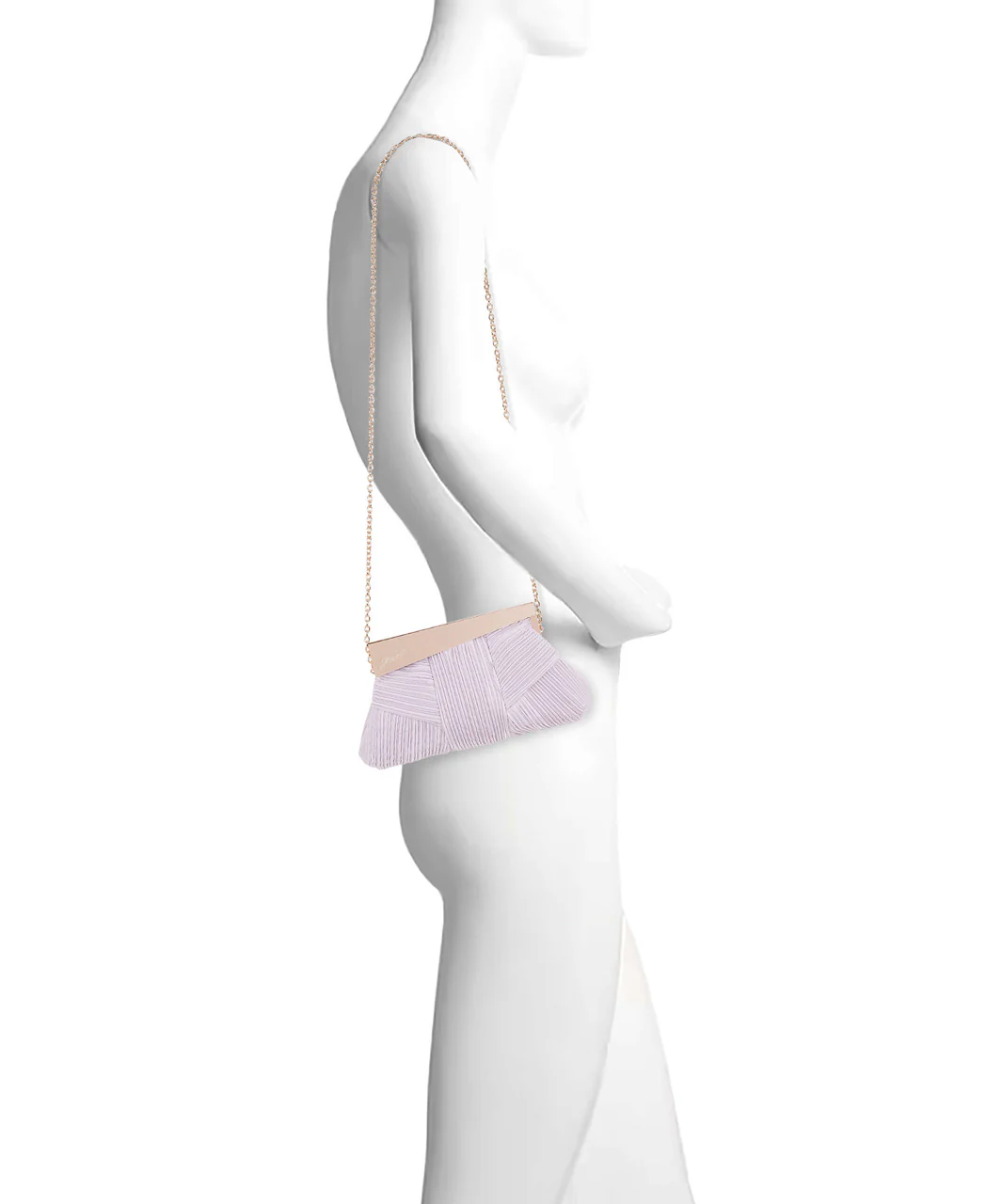 Millie Mini Pleated Satin Pouch - Image 5