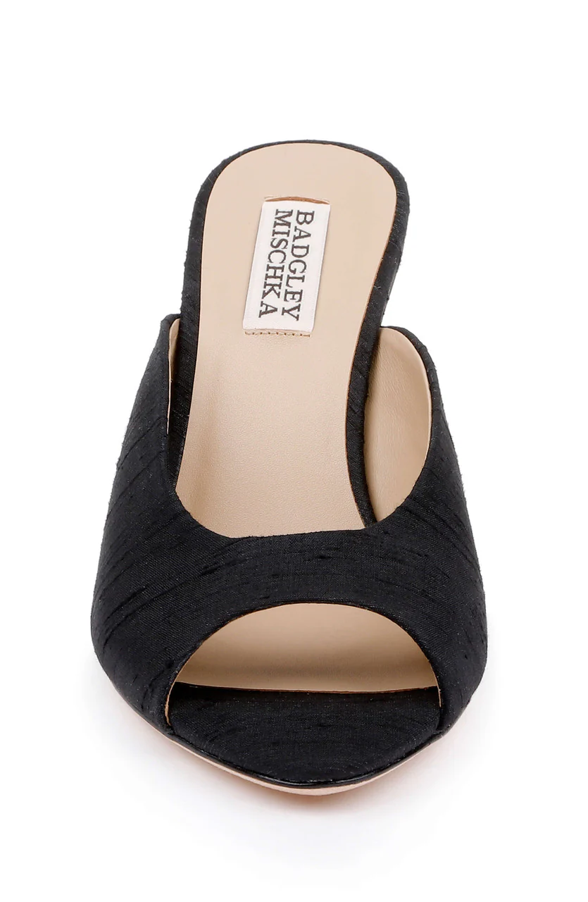 Oakdale Peep-Toe Embellished Heel Mule - Image 10