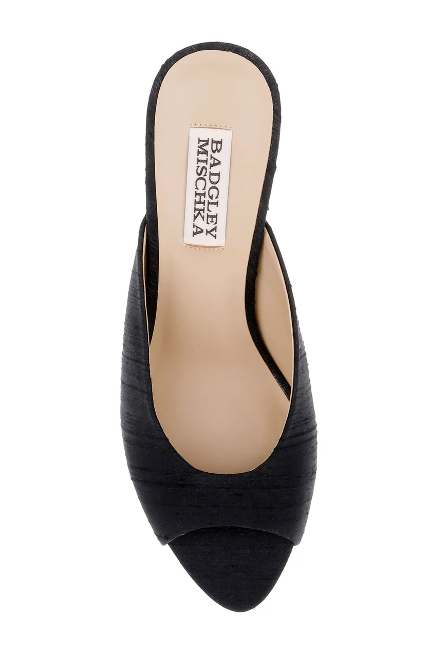 Oakdale Peep-Toe Embellished Heel Mule - Image 11