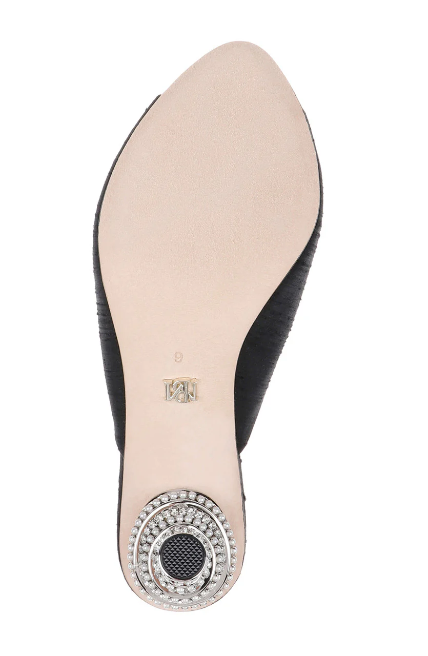 Oakdale Peep-Toe Embellished Heel Mule - Image 12