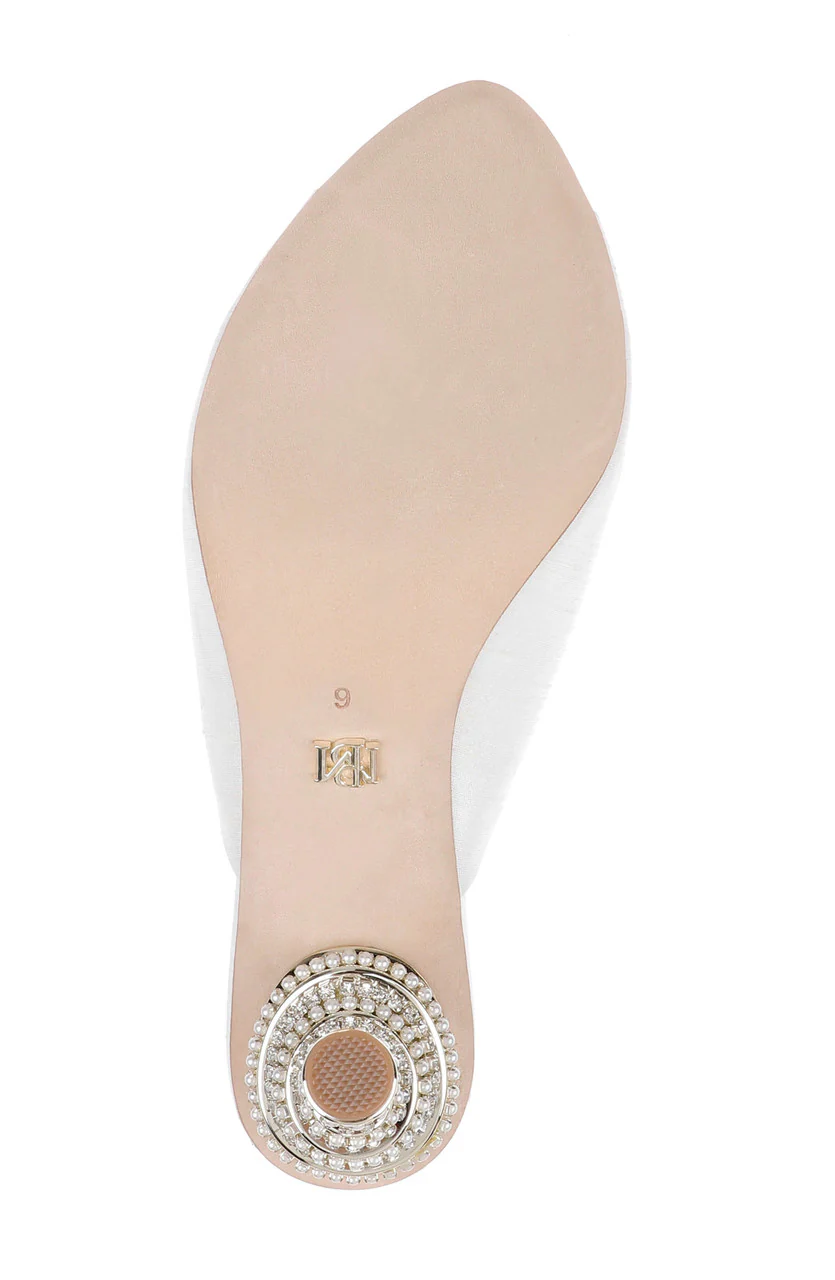 Oakdale Peep-Toe Embellished Heel Mule - Image 6