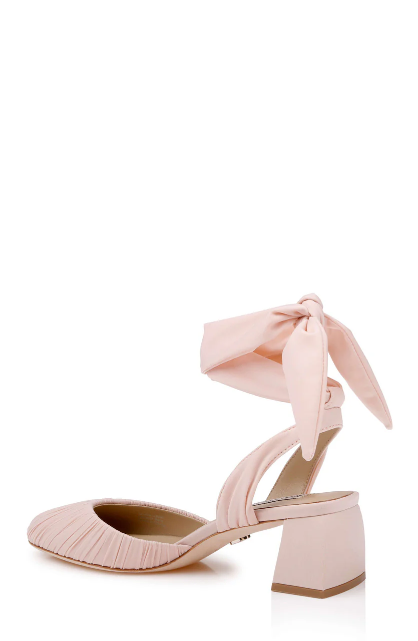Ofelia Ruched Ankle-Wrap Block Heel - Image 15
