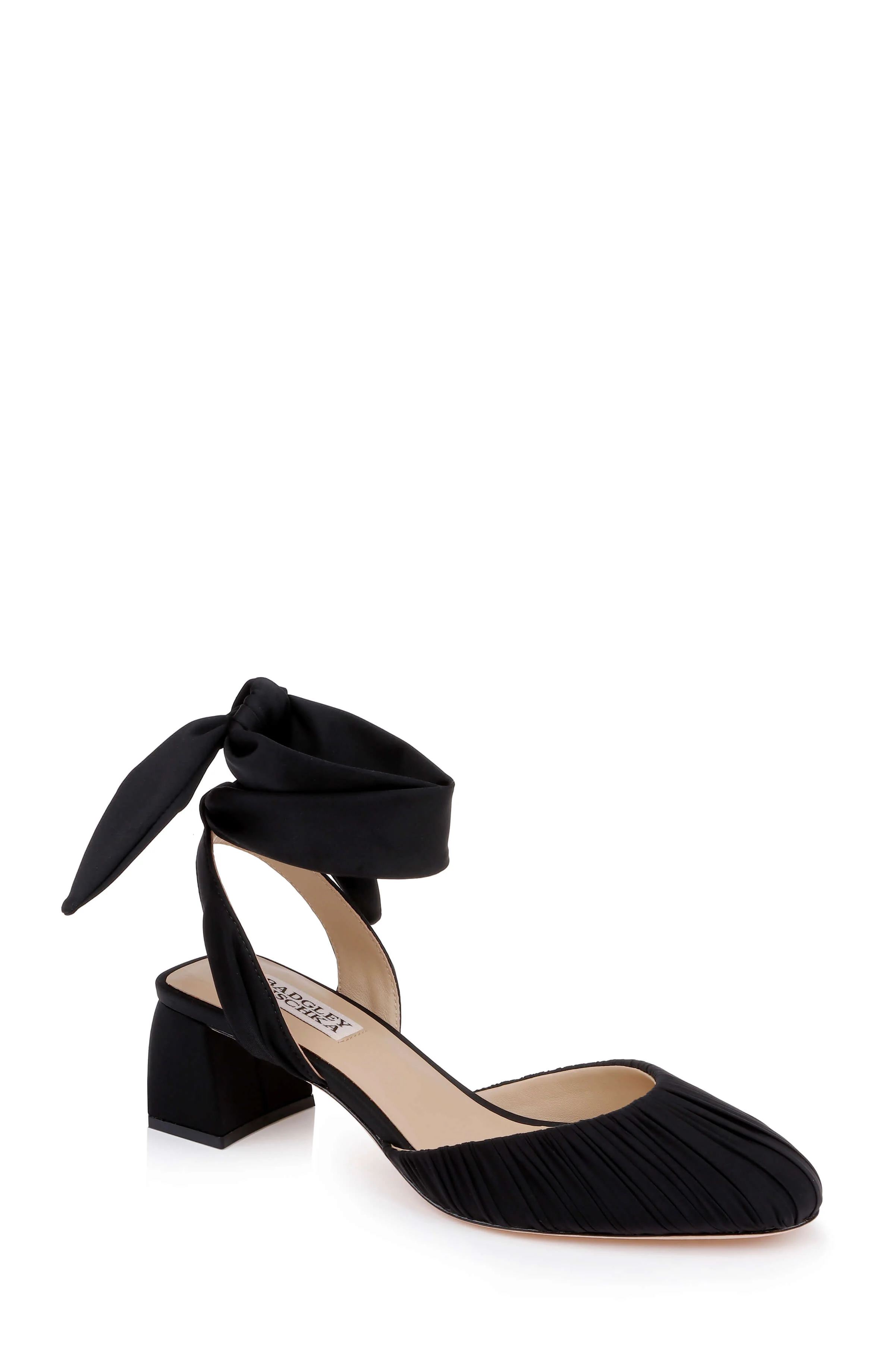 Ofelia Ruched Ankle-Wrap Block Heel - Image 31