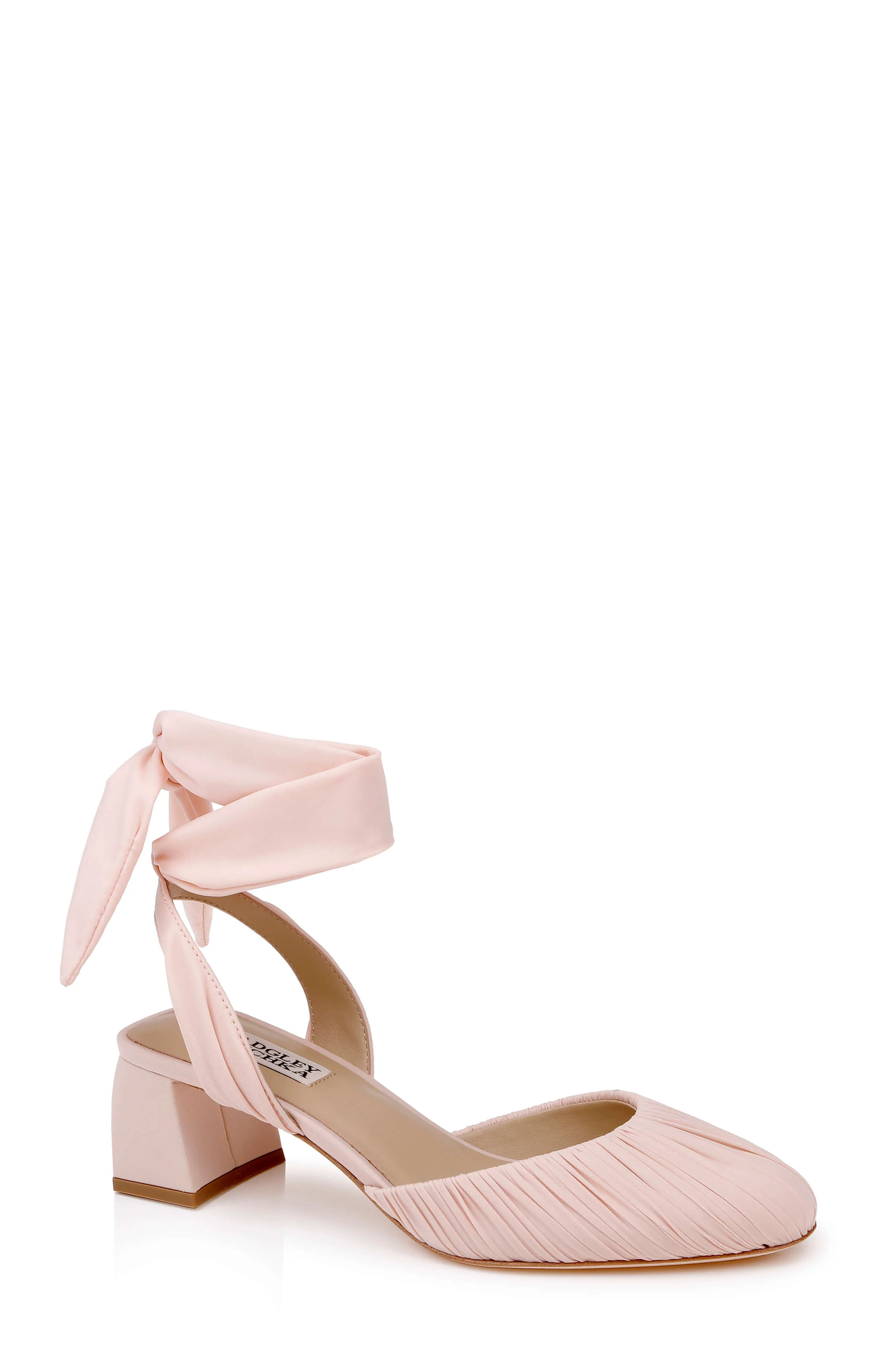 Ofelia Ruched Ankle-Wrap Block Heel - Image 53