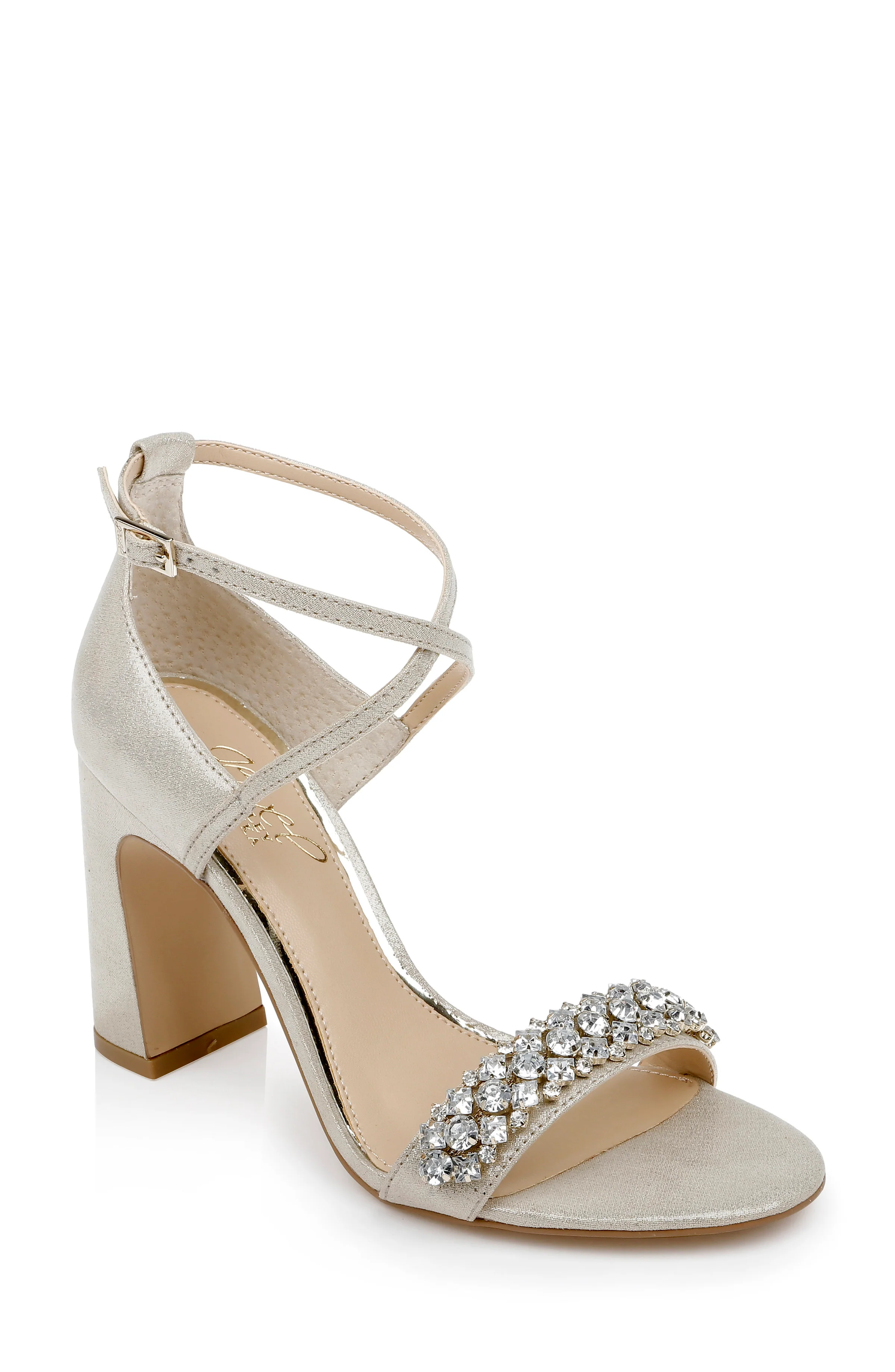Penny Crystal Embellished Block Heel - Image 76