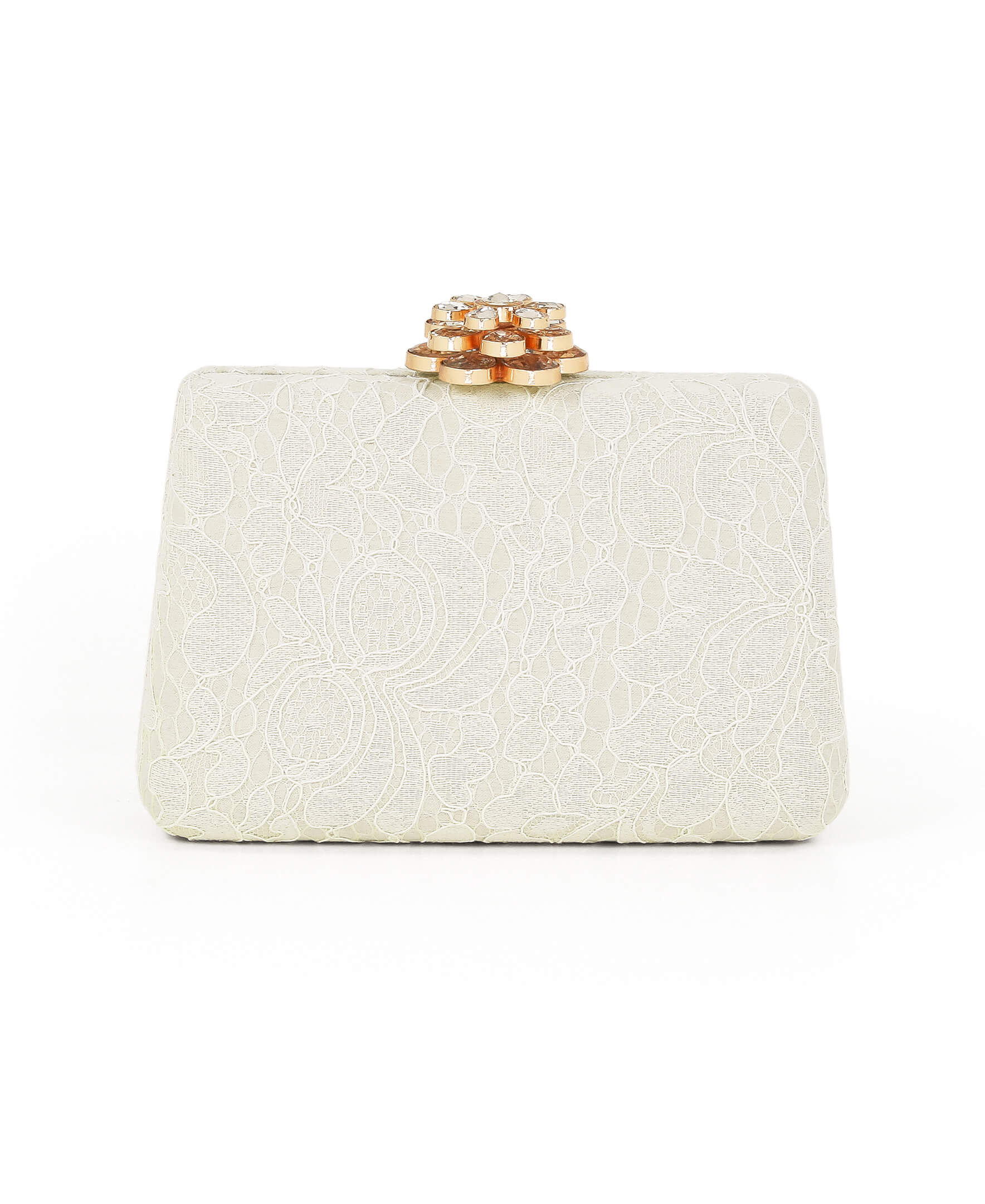 Rose Lace Frame Clutch - Image 6
