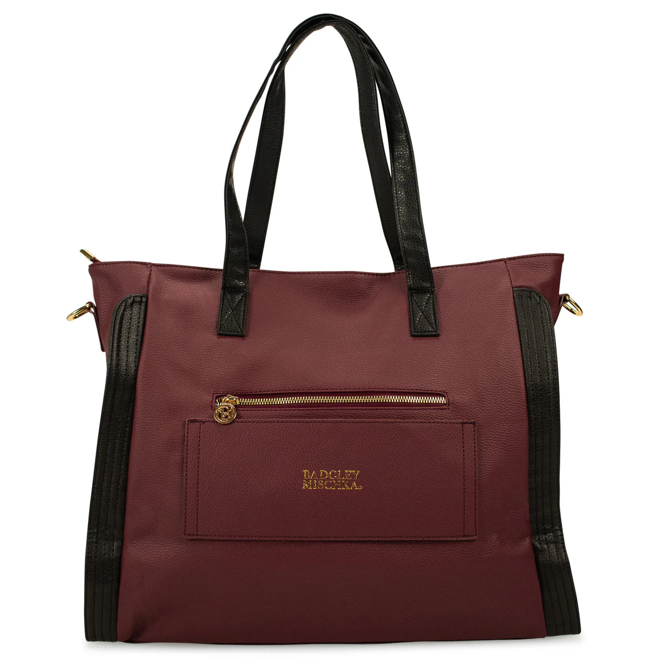 Rose Vegan Leather Travel Tote Weekender Bag - Image 10