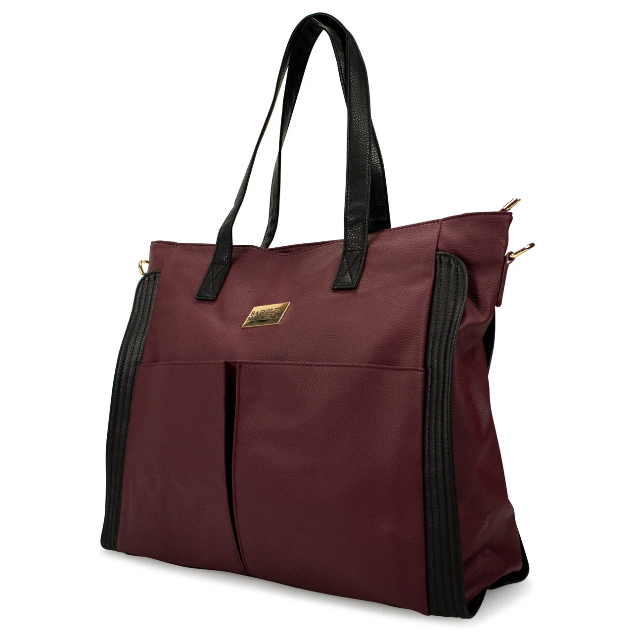 Rose Vegan Leather Travel Tote Weekender Bag - Image 8