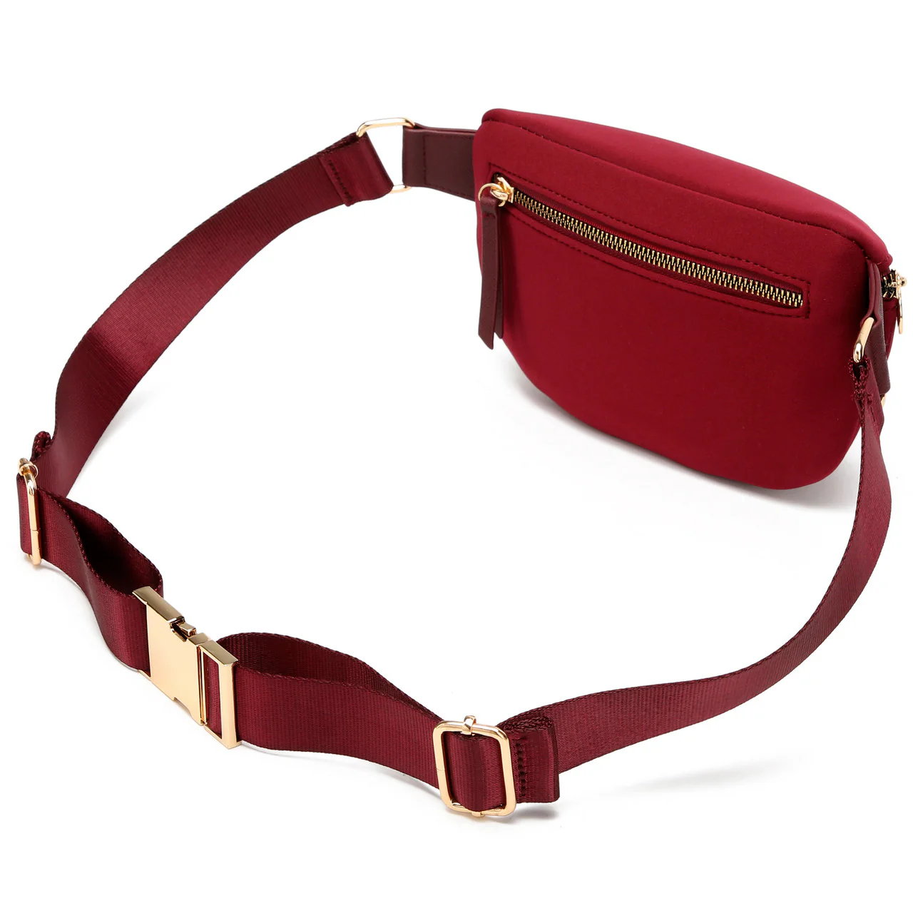 Sage Scuba and Vegan Leather Belt Bag - Image 10