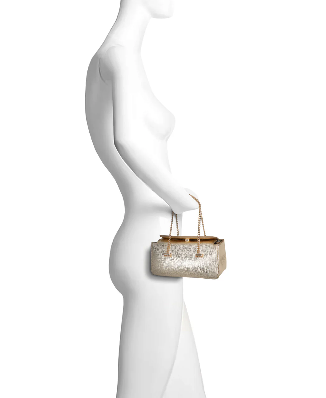 Senna Compact Faux Leather Box Clutch - Image 5