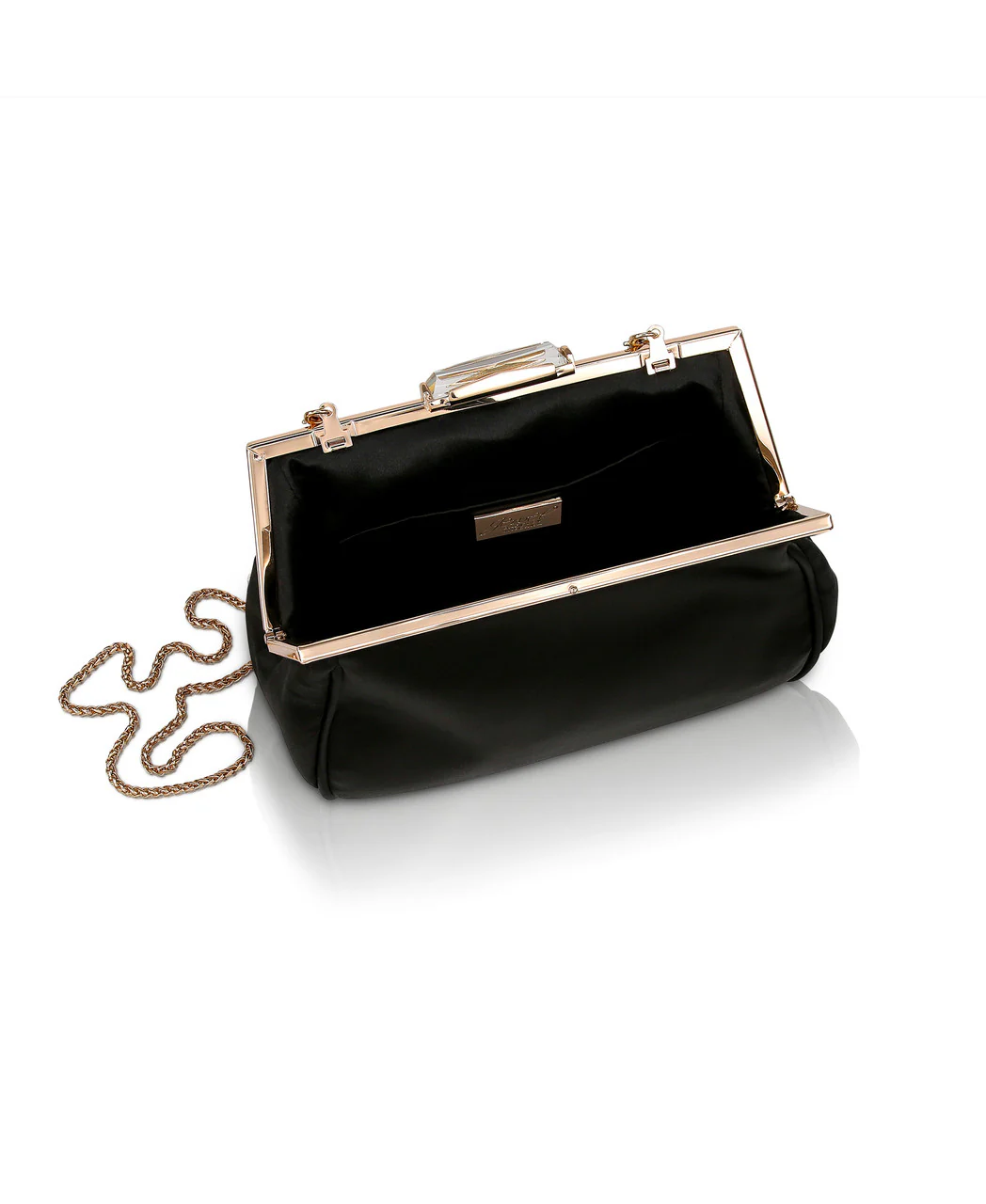 Skye Framed Clutch with Crystal Clasp - Image 7