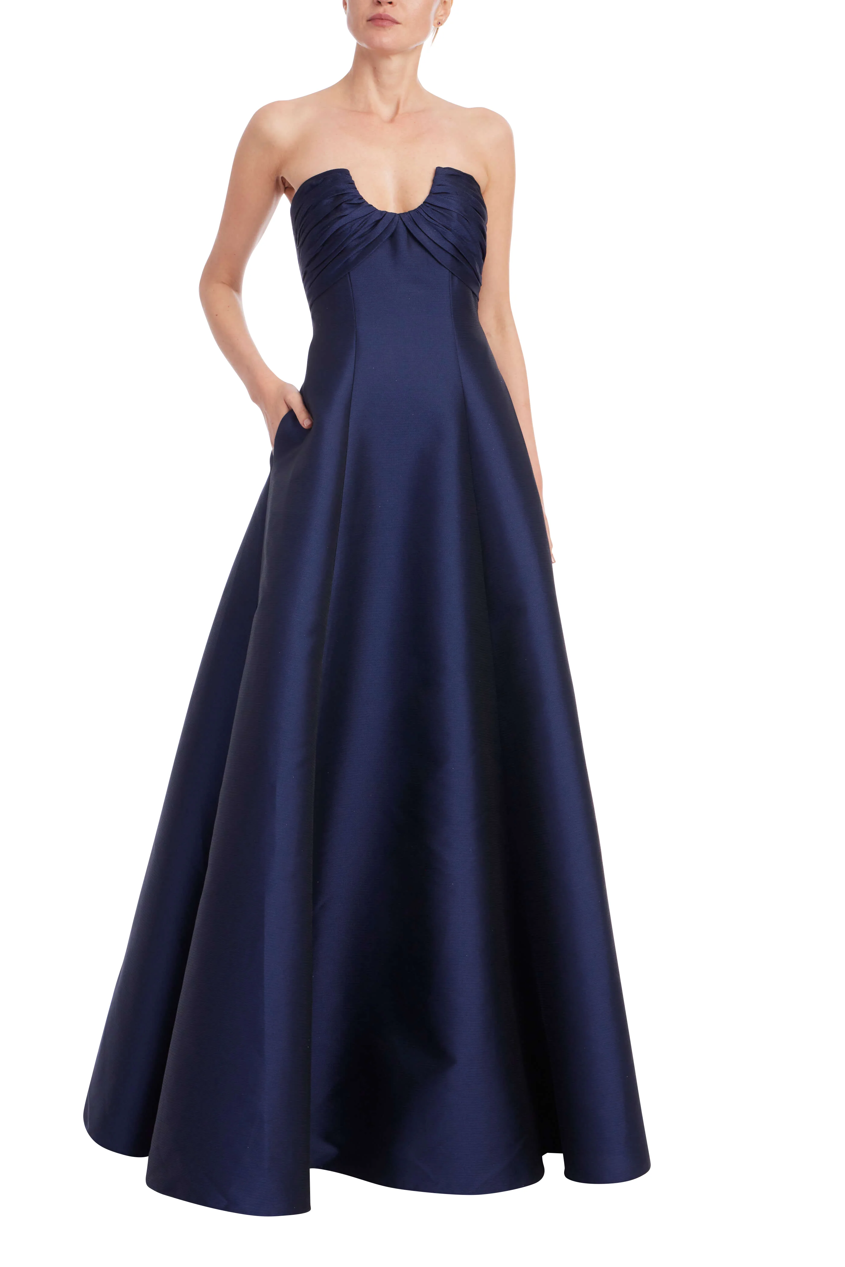 Strapless A-Line Ball Gown with Pockets - Image 11