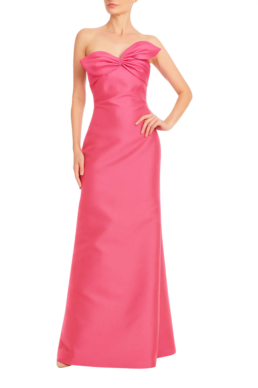 Strapless Sweetheart Bow A-Line Gown - Image 20