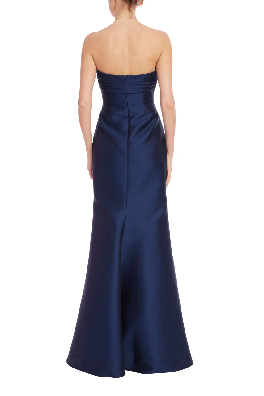 Strapless Sweetheart Bow A-Line Gown - Image 3