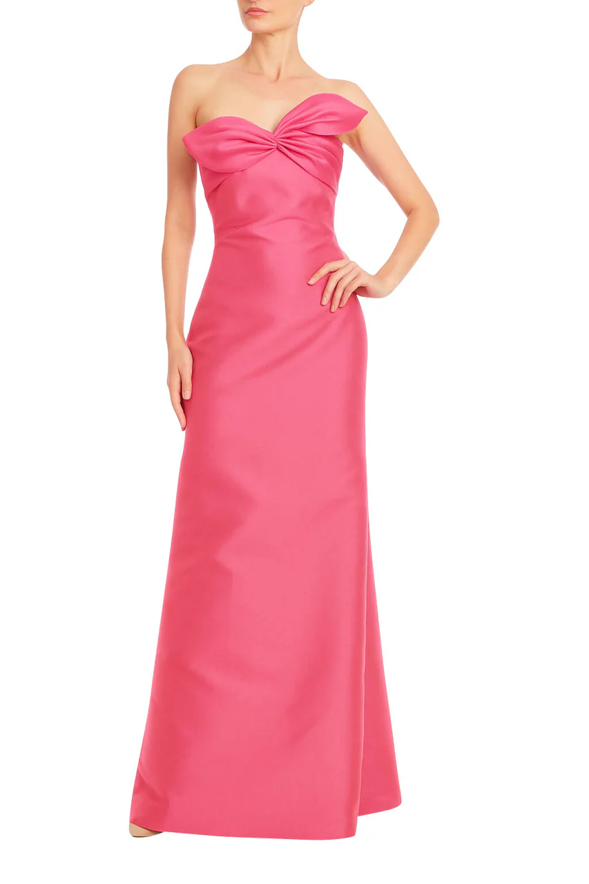 Strapless Sweetheart Bow A-Line Gown - Image 4