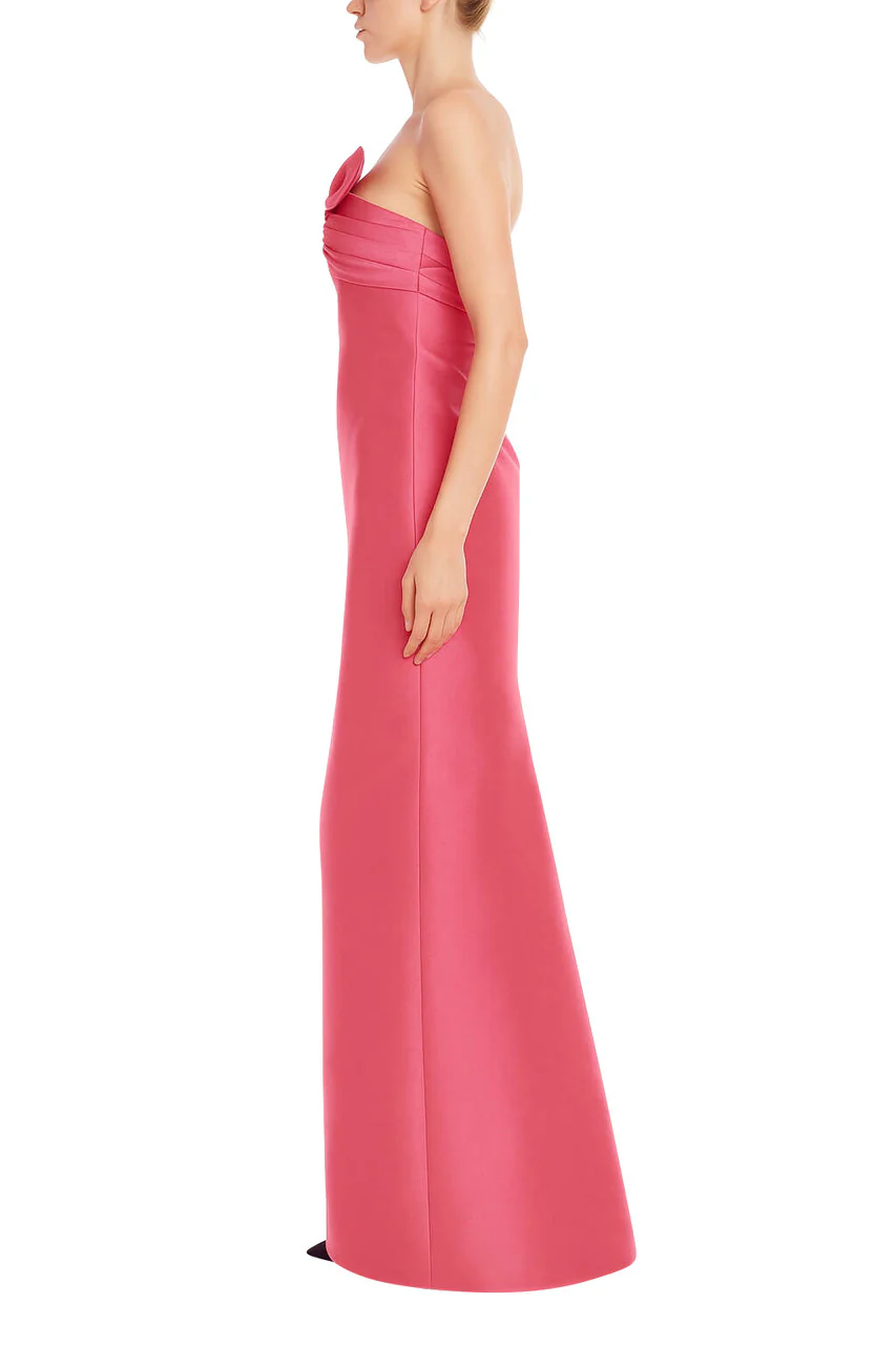 Strapless Sweetheart Bow A-Line Gown - Image 5