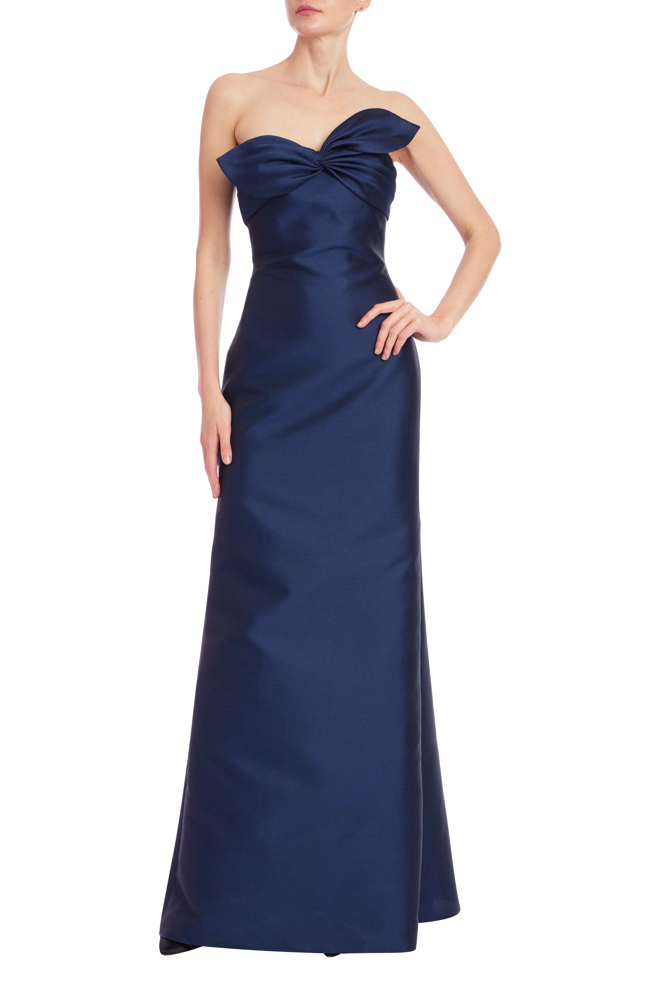 Strapless Sweetheart Bow A-Line Gown - Image 7