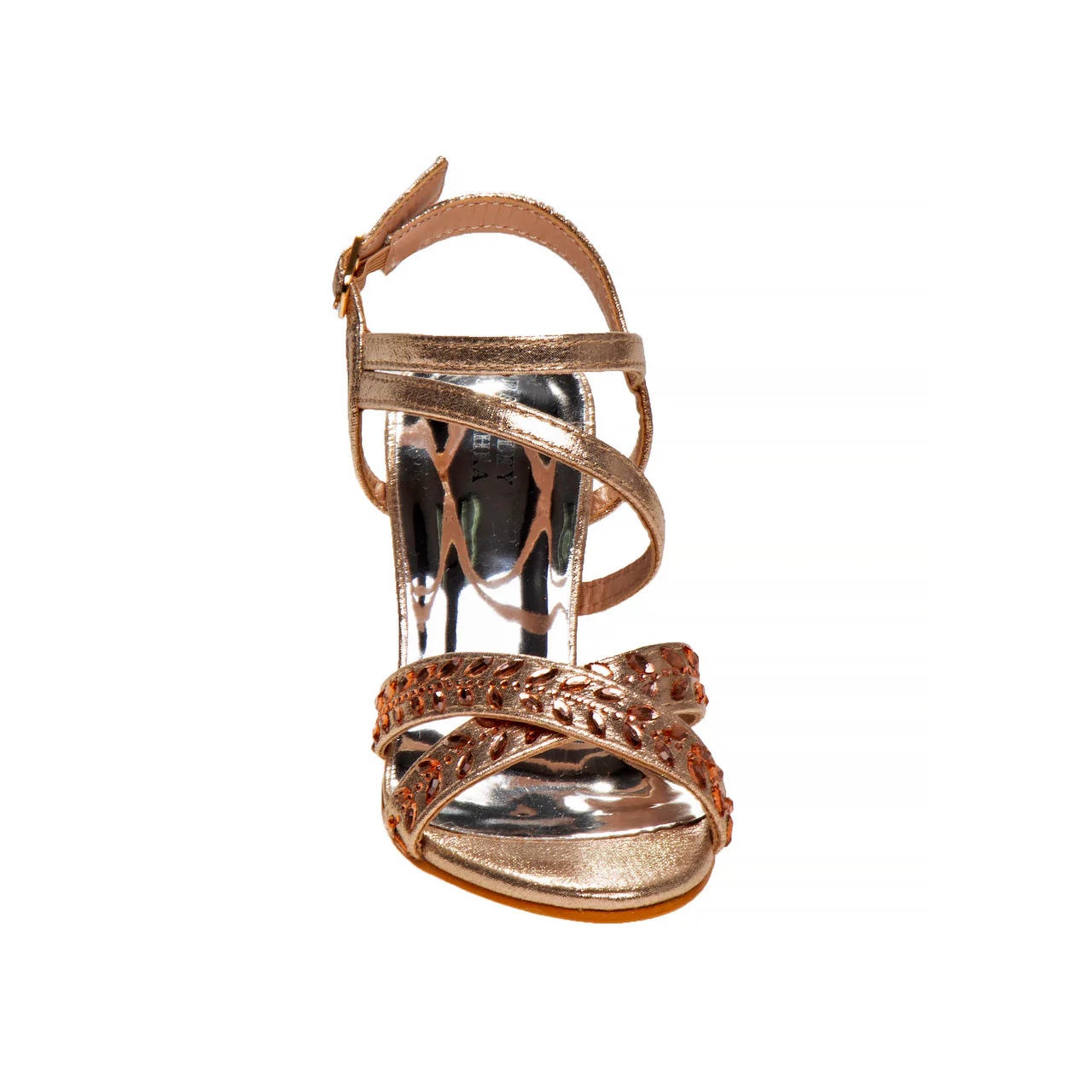 Strappy Open Toe Metallic Girls Shoe - Image 4