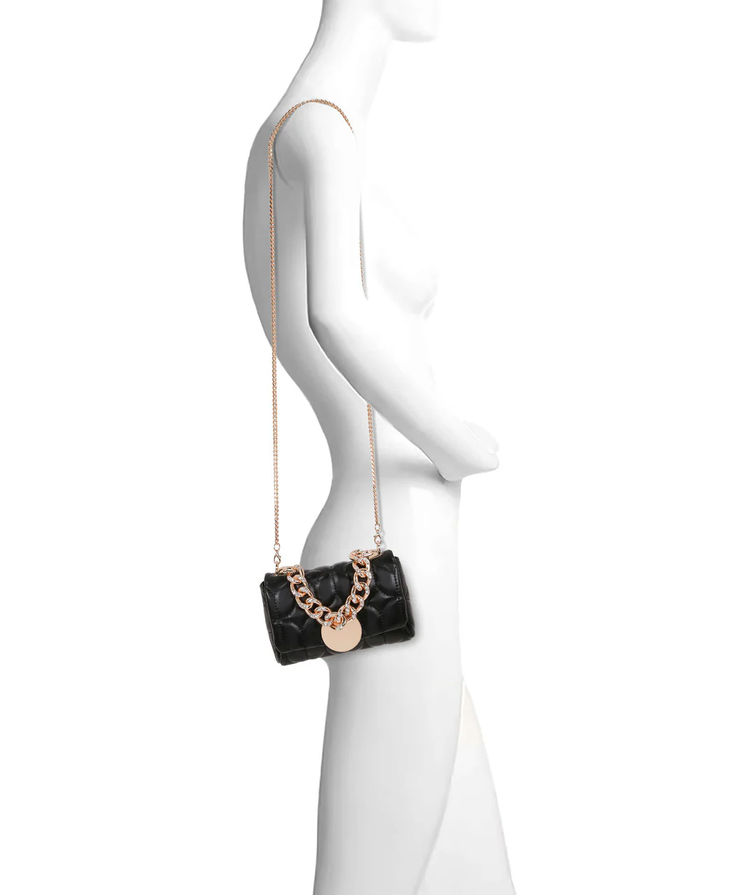 Tara Quilted Faux Leather Mini Crossbody - Image 6