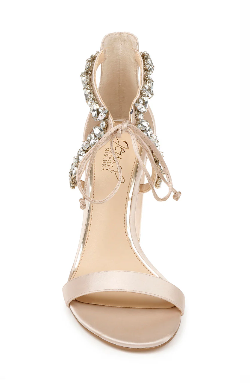 Thamar Crystal Strappy Block Heel - Image 11