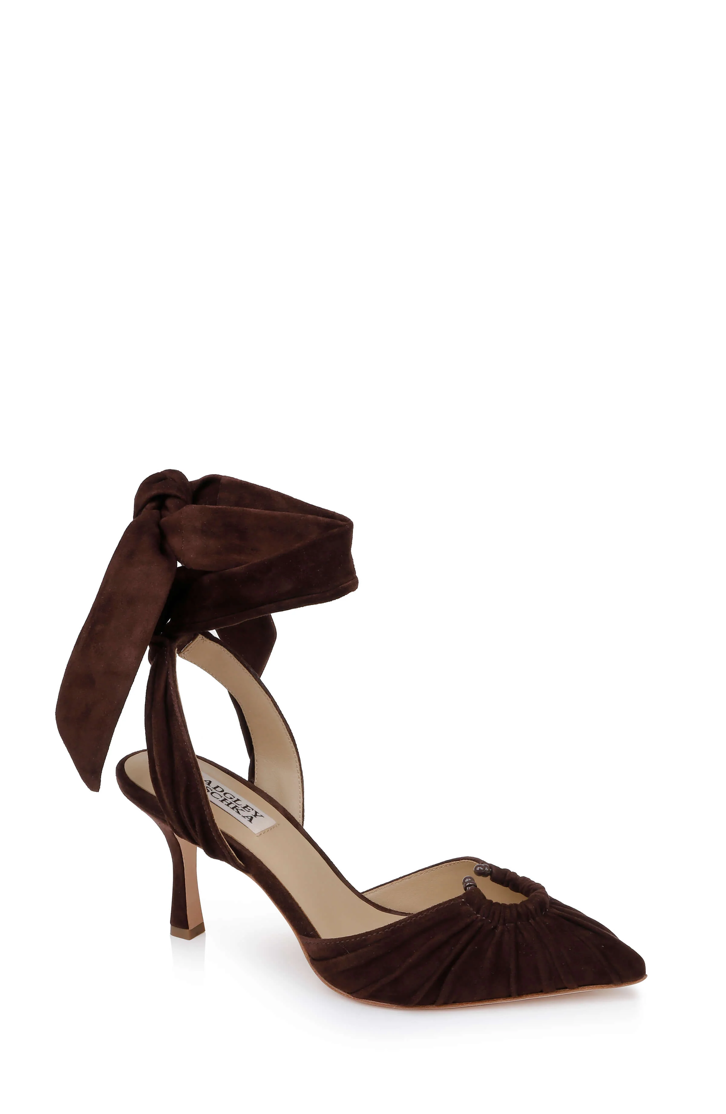 Vania II Suede Ankle Tie Pumps - Image 7