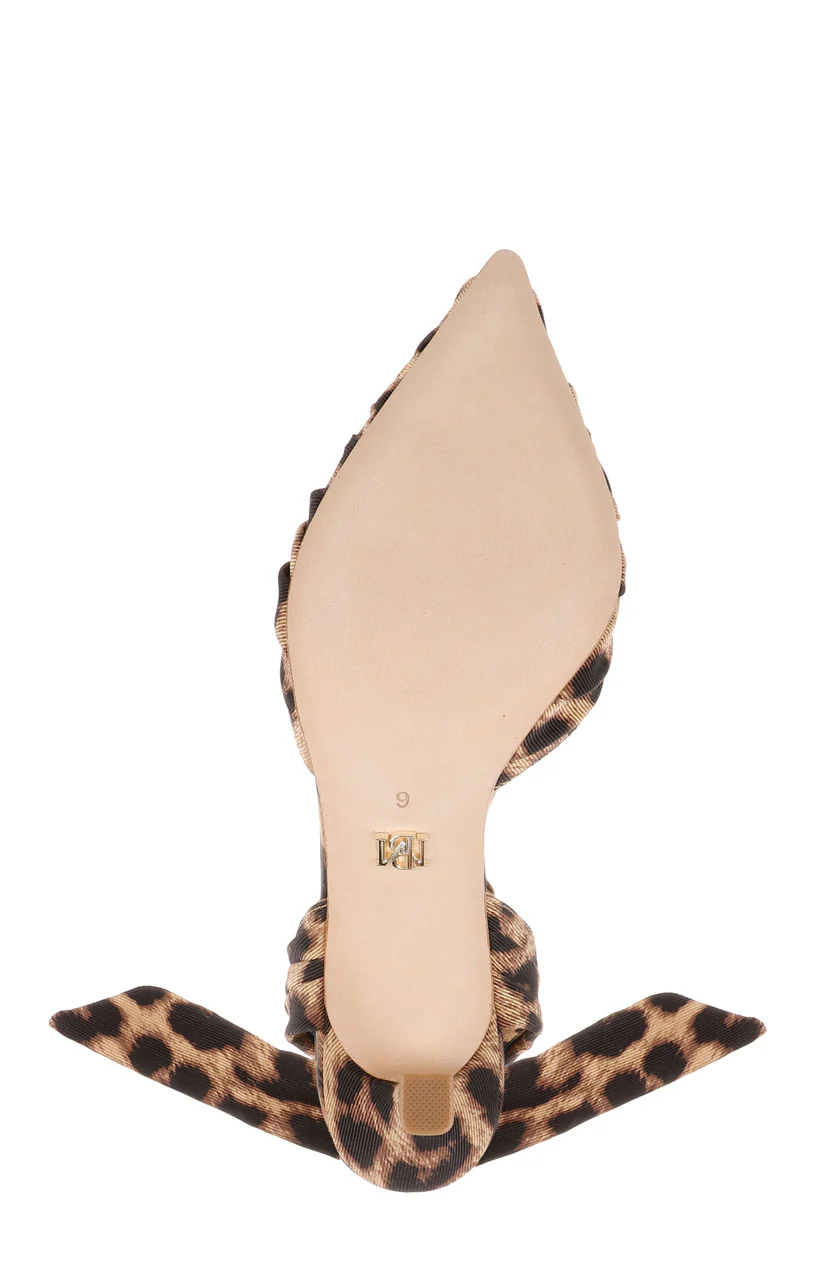 Vania Leopard Print Ankle Tie Pumps - Image 6