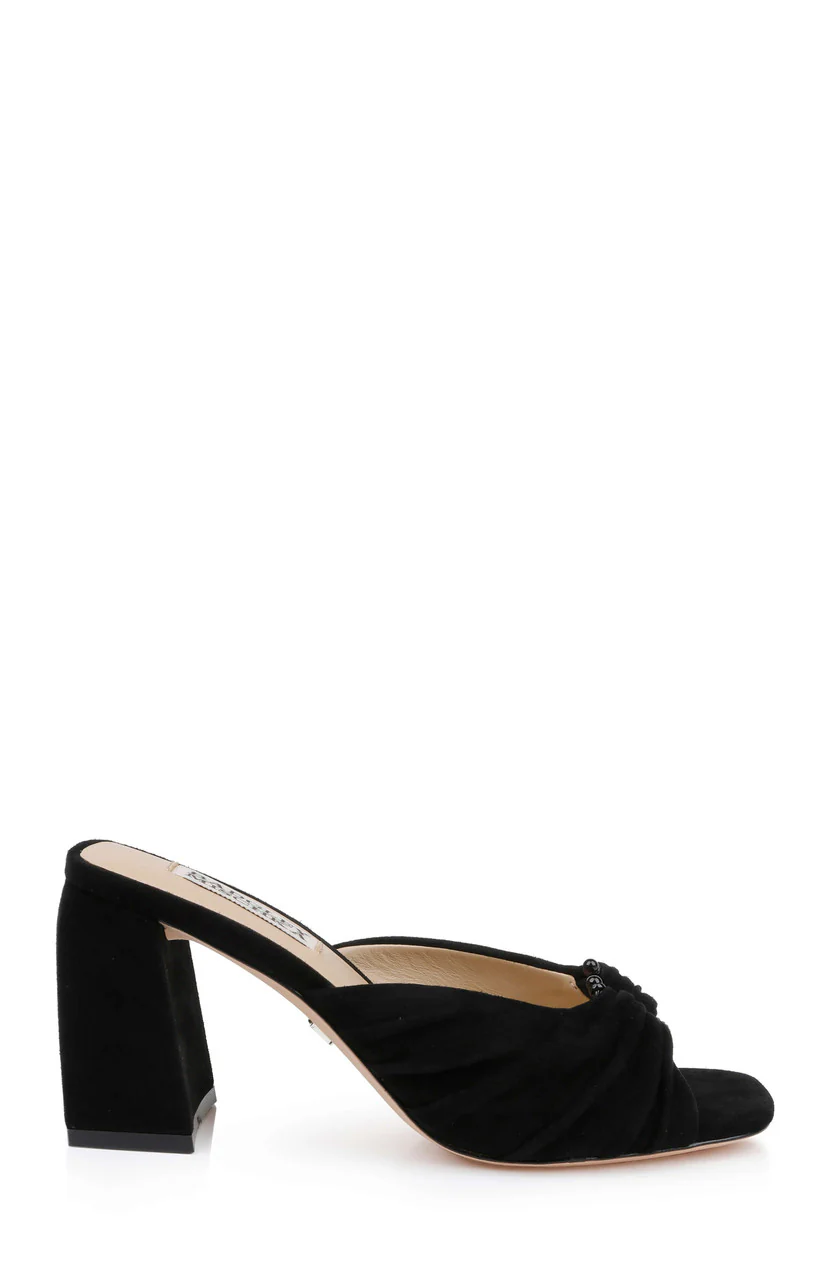 Vayla Ruched Block Heel Mule Sandal - Image 14