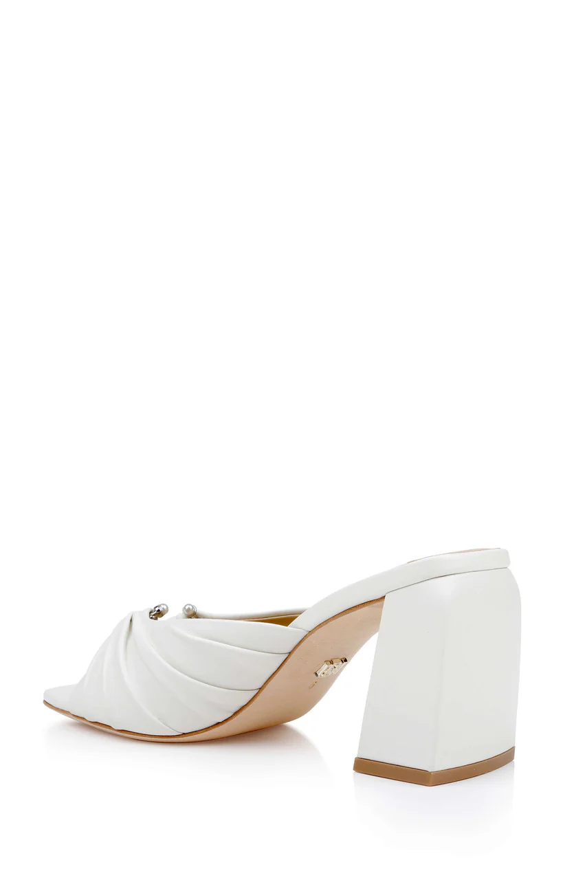Vayla Ruched Block Heel Mule Sandal - Image 3