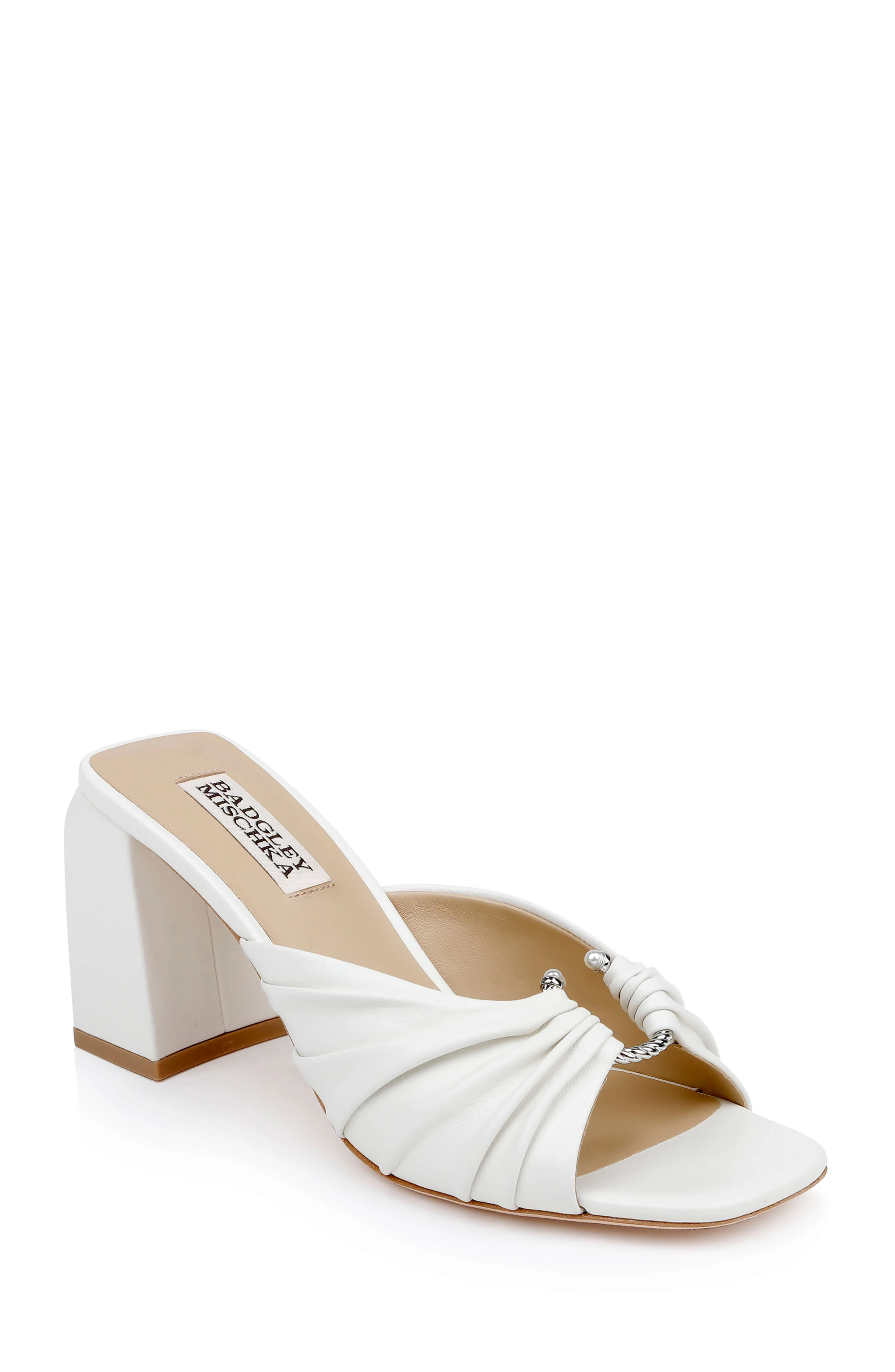 Vayla Ruched Block Heel Mule Sandal - Image 45