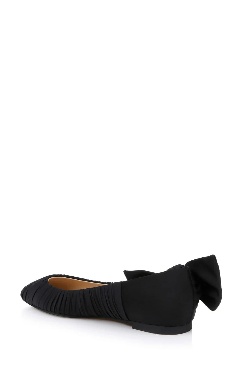 Vayln Ruched Ballet Flats with Oversized Bow - Image 47