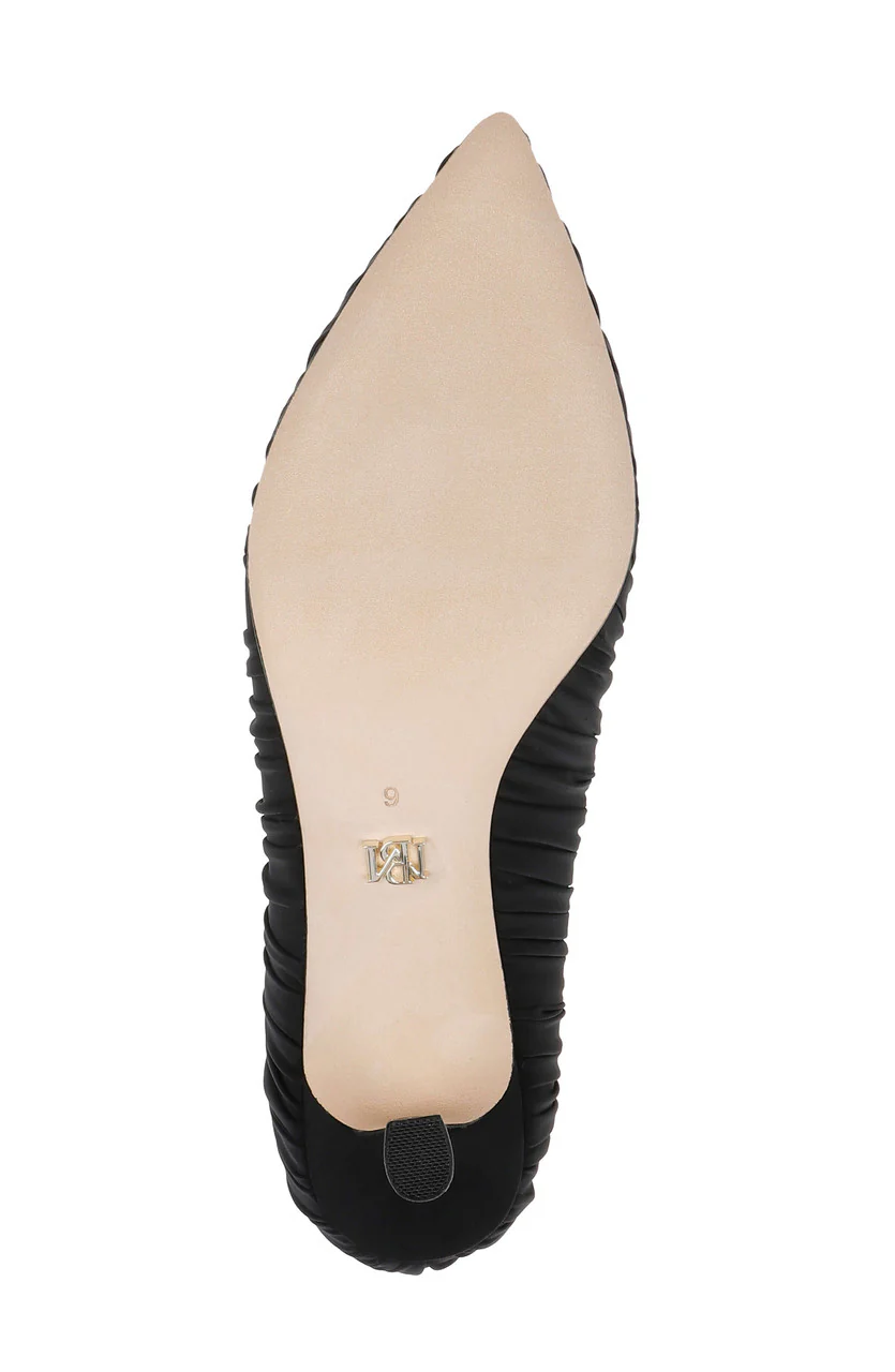 Verity Ruched Kitten Heel Pumps - Image 12