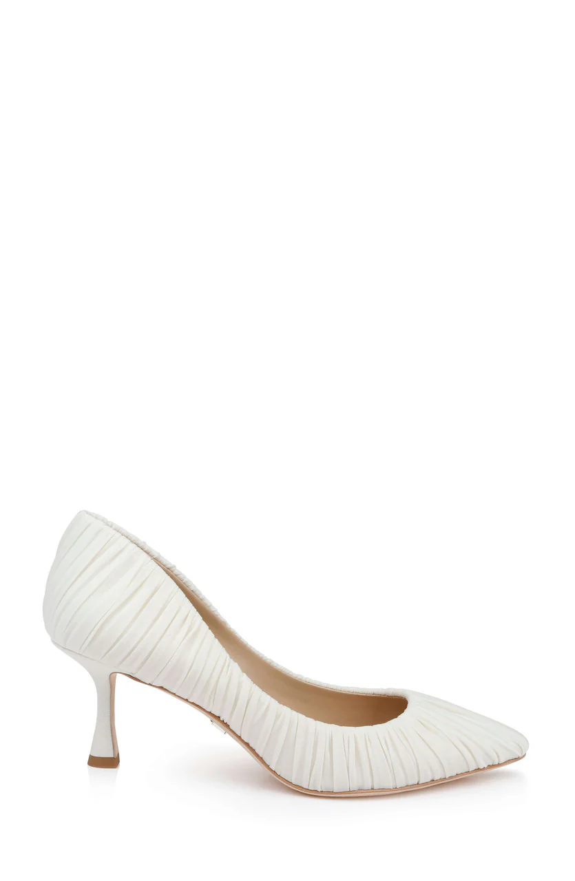 Verity Ruched Kitten Heel Pumps - Image 14