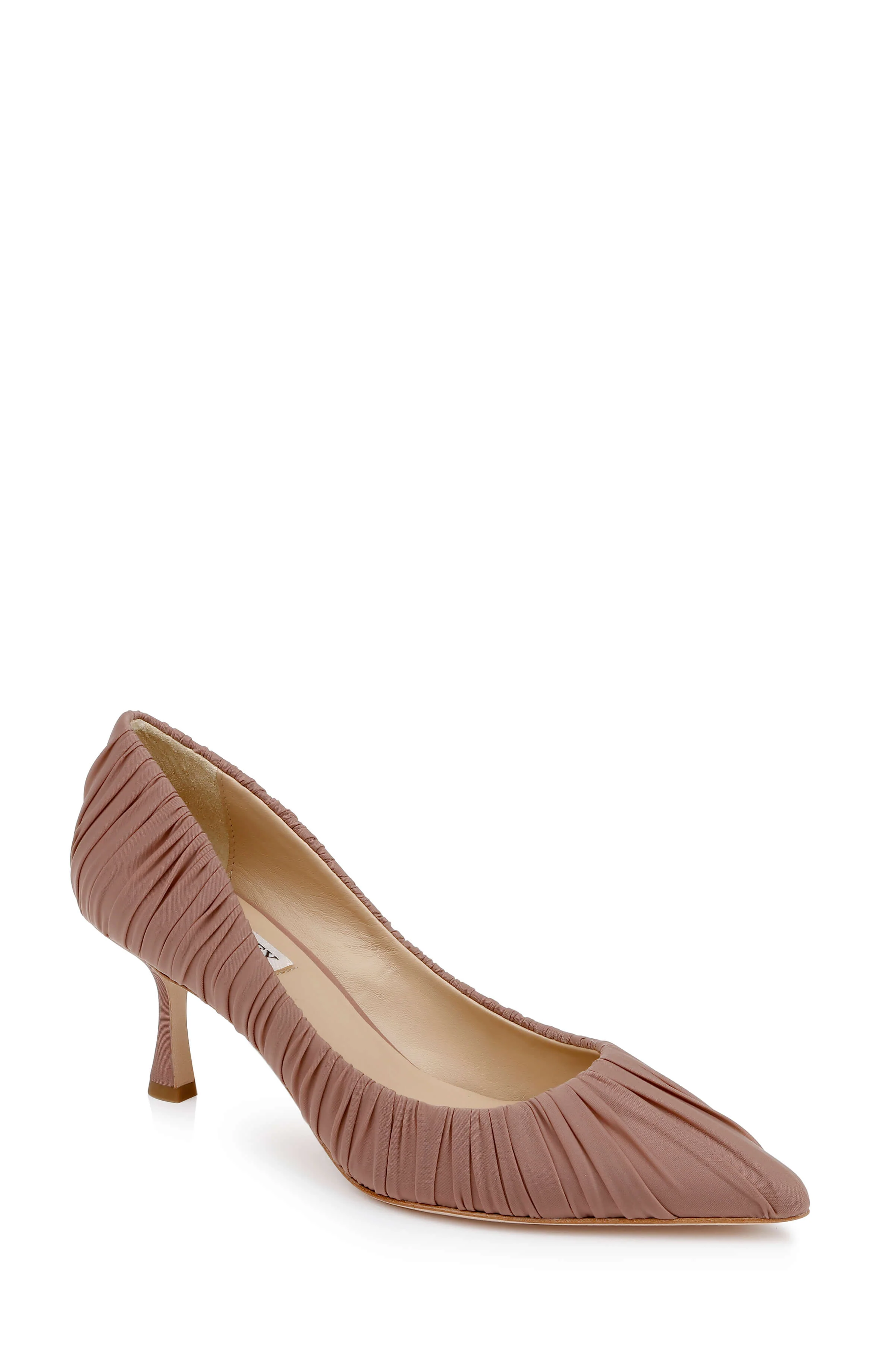 Verity Ruched Kitten Heel Pumps - Image 19