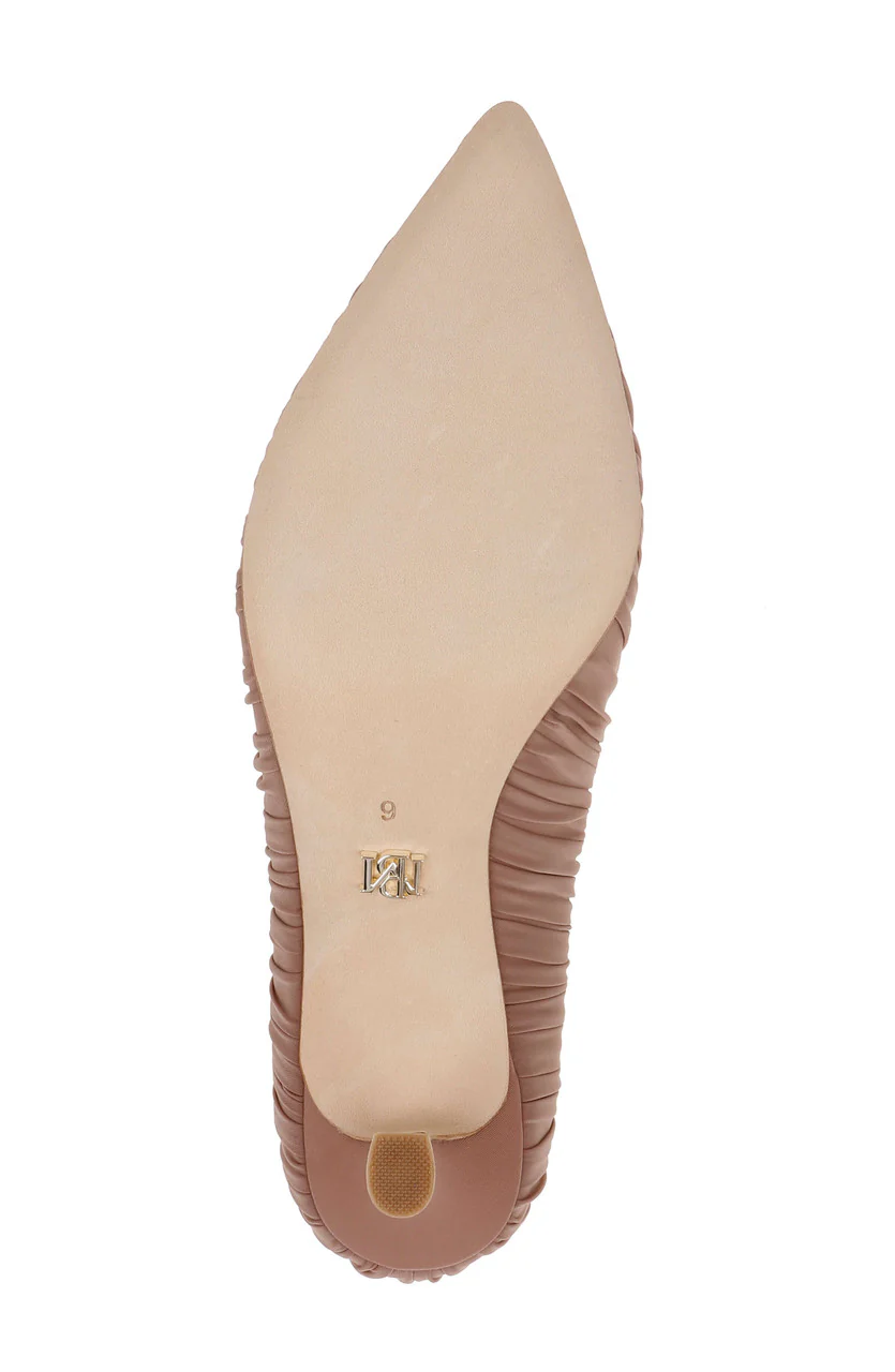 Verity Ruched Kitten Heel Pumps - Image 6