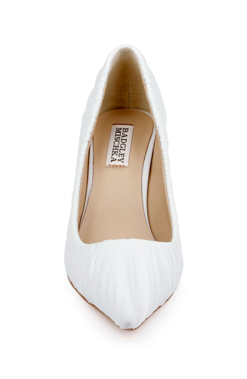 Veronika Ruched Pointed Toe Pumps - Image 4