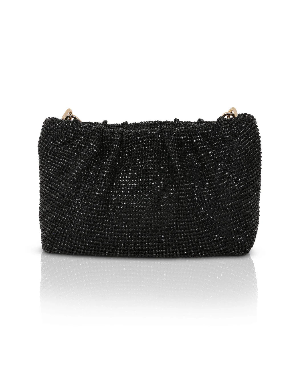 Vivienne Crystal Mesh Pleated Pouch - Image 3