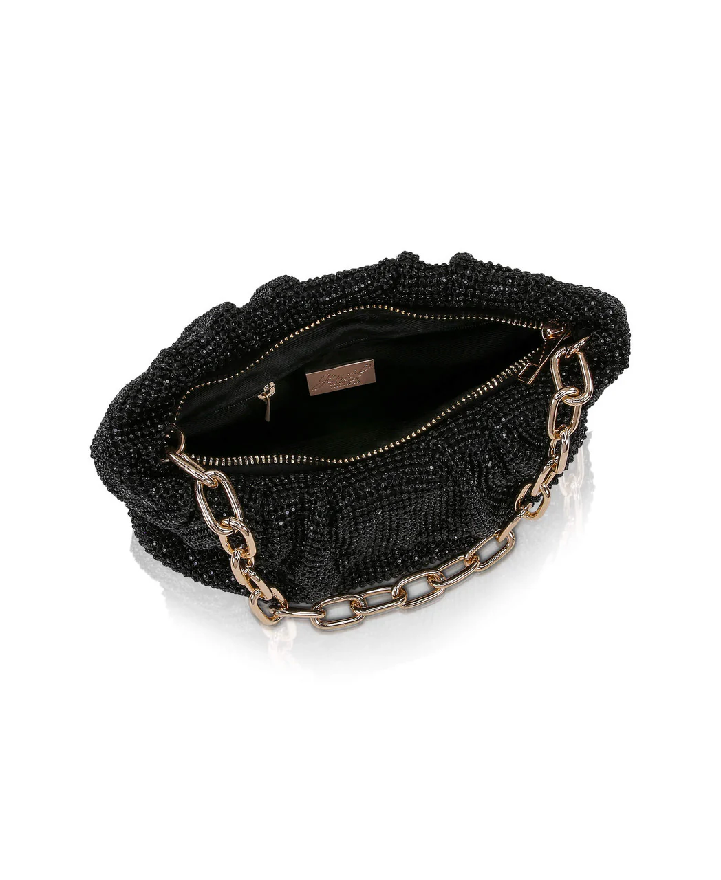 Vivienne Crystal Mesh Pleated Pouch - Image 4