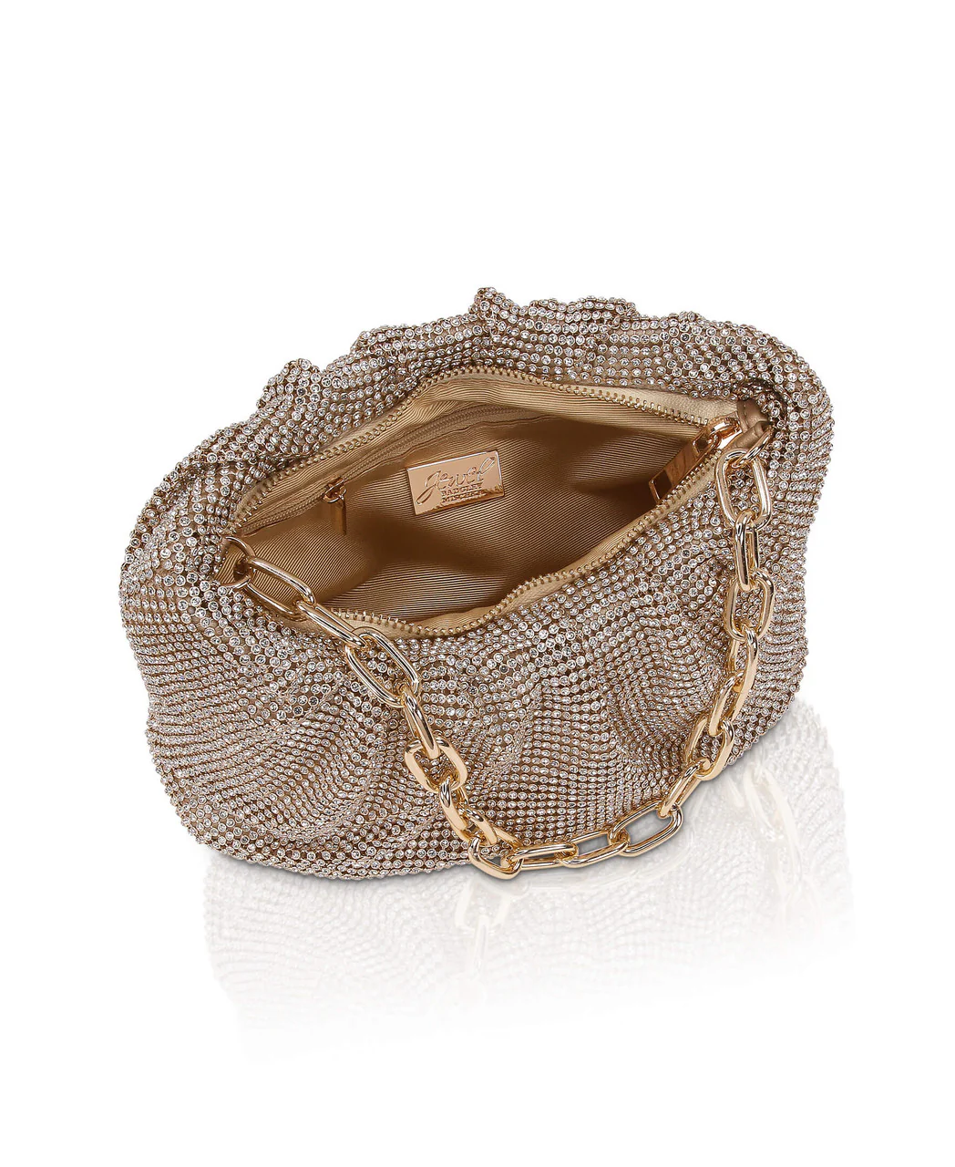 Vivienne Crystal Mesh Pleated Pouch - Image 9